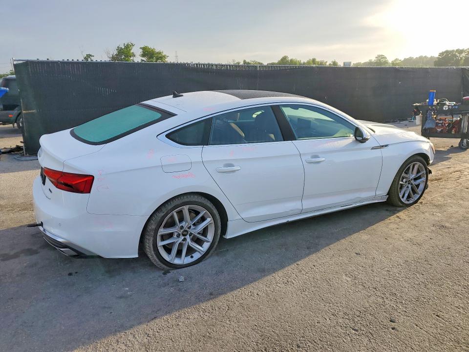 2024 Audi A5 VIN WAUFACF56RA049574 COPART salvage auction — FRONT END, Fl - Cert Of Title Slvg Rebuildable, sold $15,300 on 2026-07-02 (photo 3)
