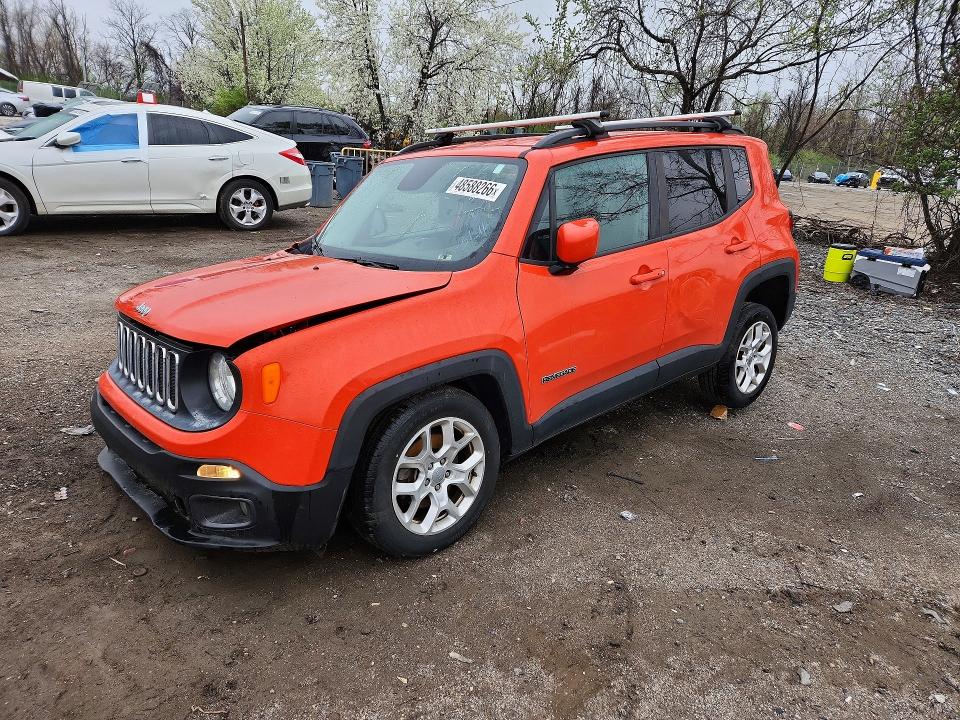 2017 Jeep VIN ZACCJBBB6HPG32222 COPART salvage auction — SIDE, Md - Cert Of Salvage > 75% Damage, sold $625 on 2026-07-30 (photo 1)