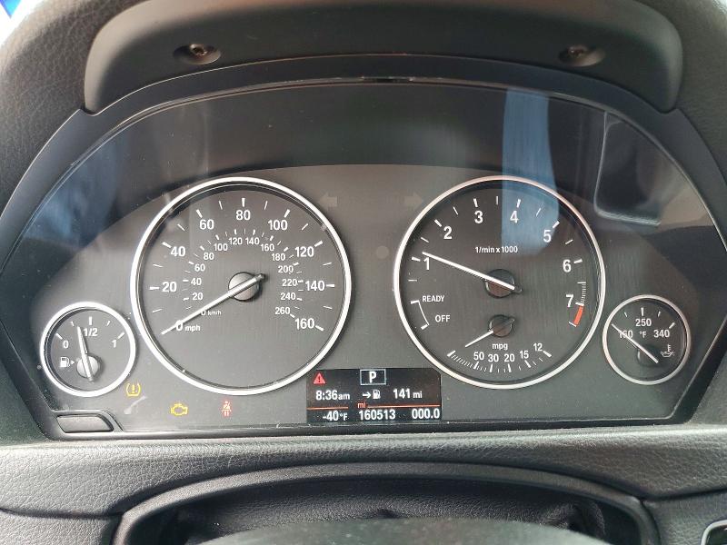 2014 BMW 3er VIN WBA3B1C58EK135174 COPART salvage auction — FRONT END, Tx - Salvage Vehicle Title, sold $1,500 on 2026-07-28 (photo 9)