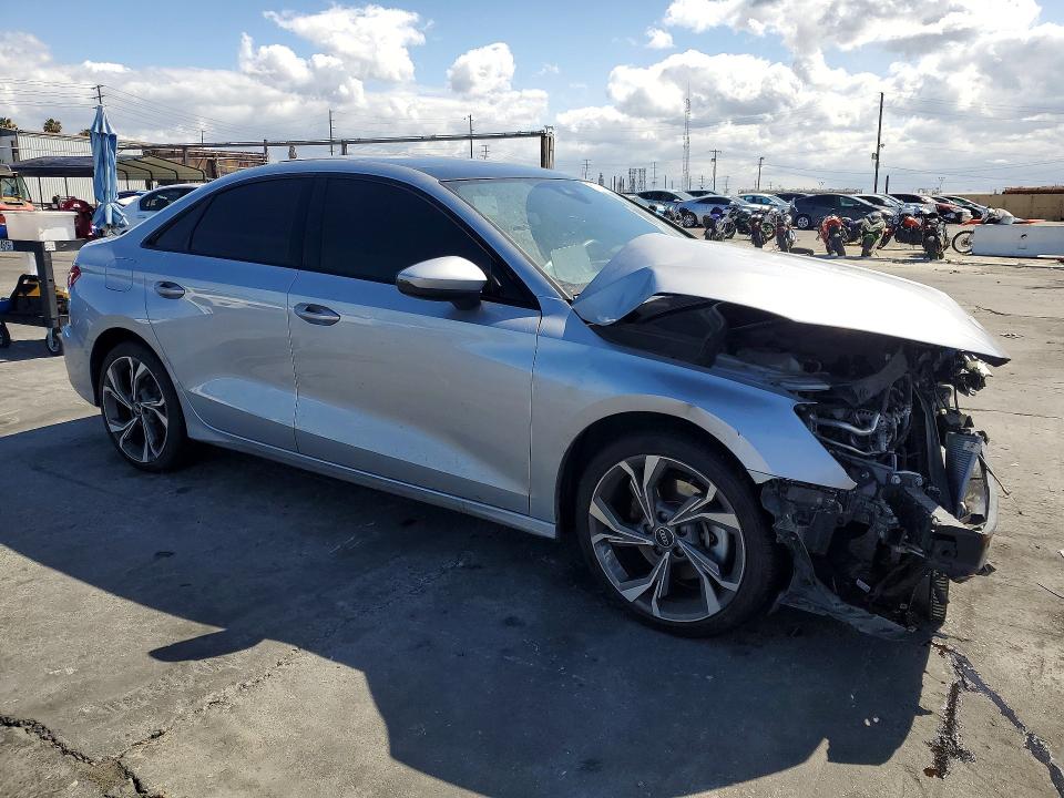 2022 Audi A3 VIN WAUHUDGYXNA100549 COPART salvage auction — FRONT END, Salvage Title, sold $3,300 on 2026-07-15 (photo 4)