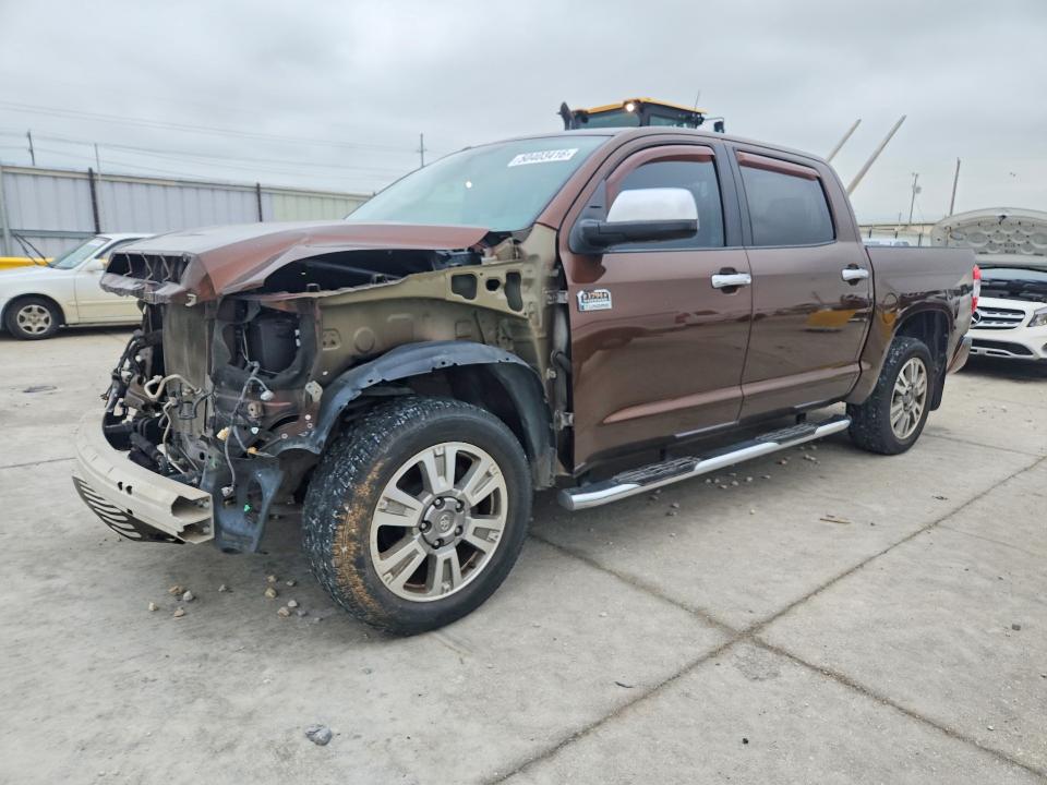 2014 Toyota Tundra VIN 5TFGY5F16EX151976 COPART salvage auction — FRONT END, Tx - Salvage Vehicle Title, sold $3,600 on 2026-07-21 (photo 1)