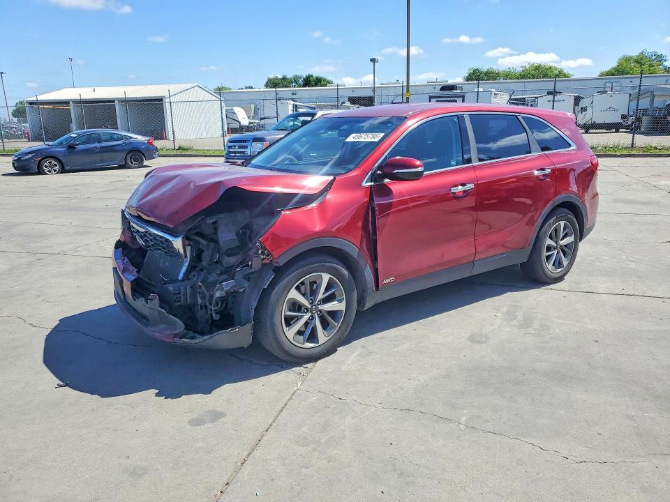 2020 Kia Sorento VIN 5XYPGDA57LG682403 COPART salvage auction — FRONT END, Ca - Salvage Certificate, sold $2,250 on 2026-07-20 (photo 1)