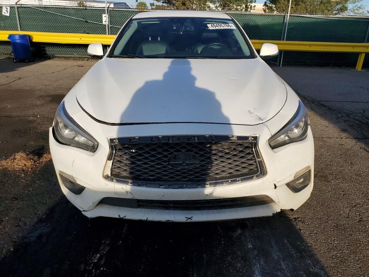 2019 Infiniti Q50 VIN JN1CV7AP1KM110184 COPART salvage auction — Side, CA - DIS/DLR/EXP ONLY CLEAN TITLE, sold $3,550 on 2026-09-18 (photo 5)