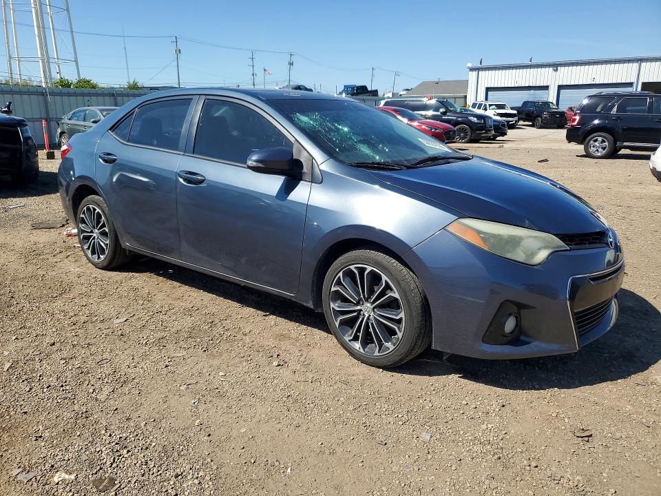 2014 Toyota Corolla VIN 5YFBURHE0EP009893 COPART salvage auction — HAIL, Il - Salvage Certificate, sold $2,750 on 2026-07-08 (photo 4)