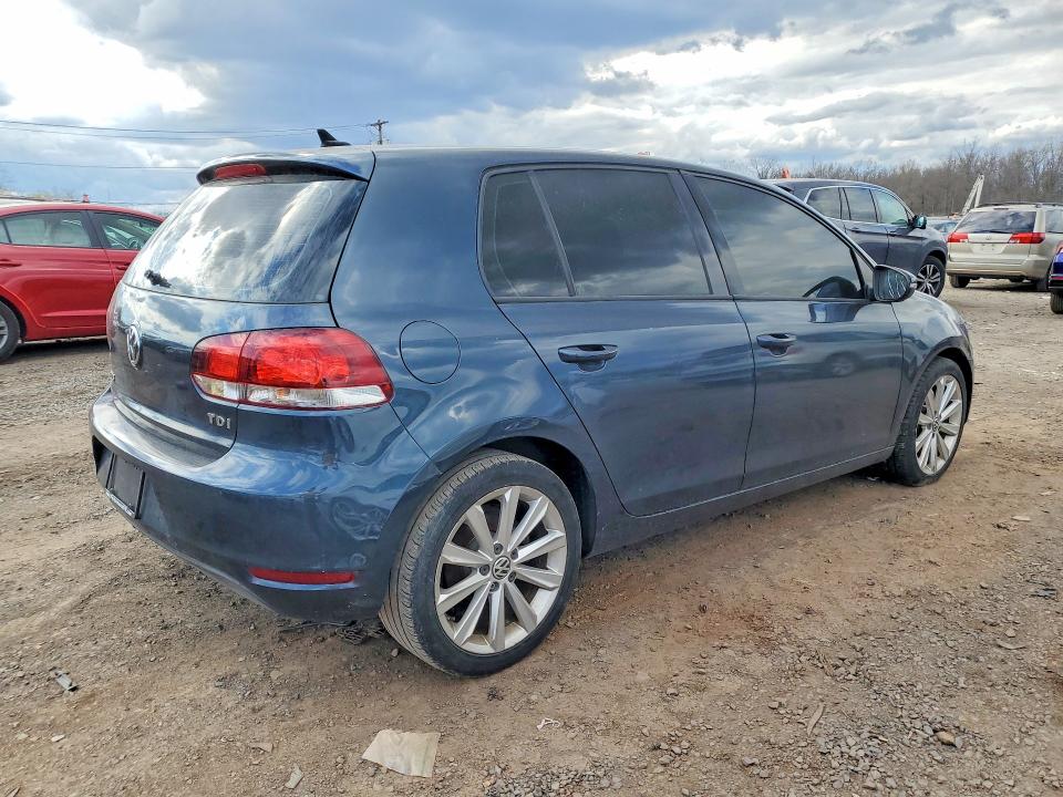 2012 Volkswagen Golf VIN WVWNM7AJ2CW037384 COPART salvage auction — MECHANICAL, Nj - Certificate Of Title (P), sold $1,550 on 2026-07-31 (photo 3)