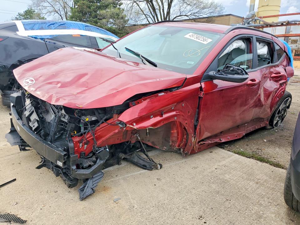 2025 Hyundai Kona VIN KM8HB3AB0SU307433 COPART salvage auction — ALL OVER, FL - CERT OF TITLE SLVG REBUILDABLE, sold $2,300 on 2026-07-20 (photo 1)
