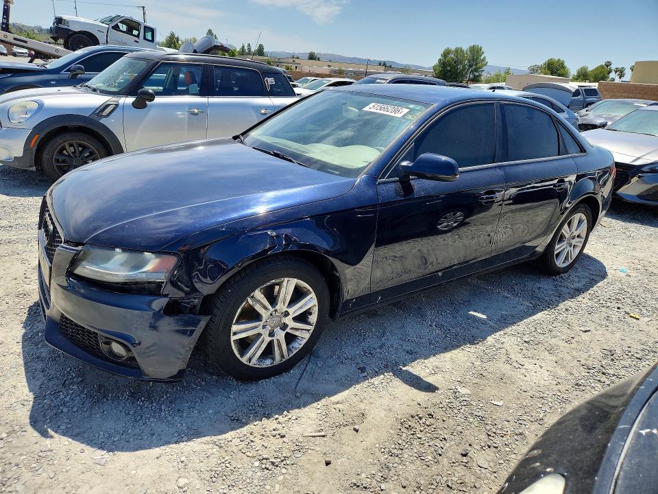2011 Audi A4 VIN WAUAFAFL7BN031744 COPART salvage auction — FRONT END, Ca - Dis/Dlr/Exp Only Clean Title, sold $275 on 2026-07-09 (photo 1)