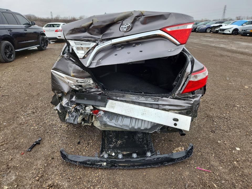 2016 Toyota Camry VIN 4T4BF1FK8GR582343 COPART salvage auction — REAR END, Il - Salvage Certificate, sold $1,600 on 2026-07-09 (photo 6)
