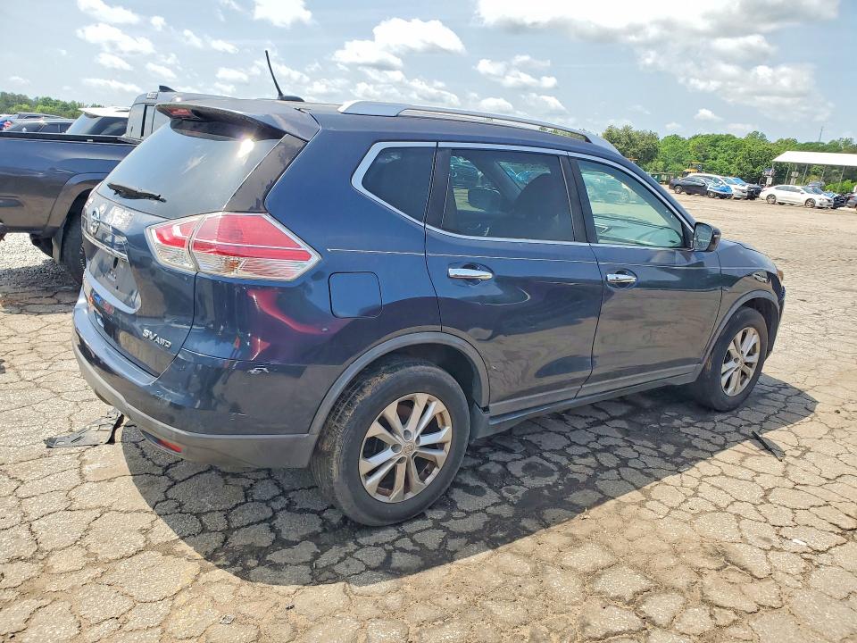 2016 Nissan Rogue VIN KNMAT2MV7GP673415 COPART salvage auction — FRONT END, Ga - Certificate Of Title, sold $2,650 on 2026-07-27 (photo 3)