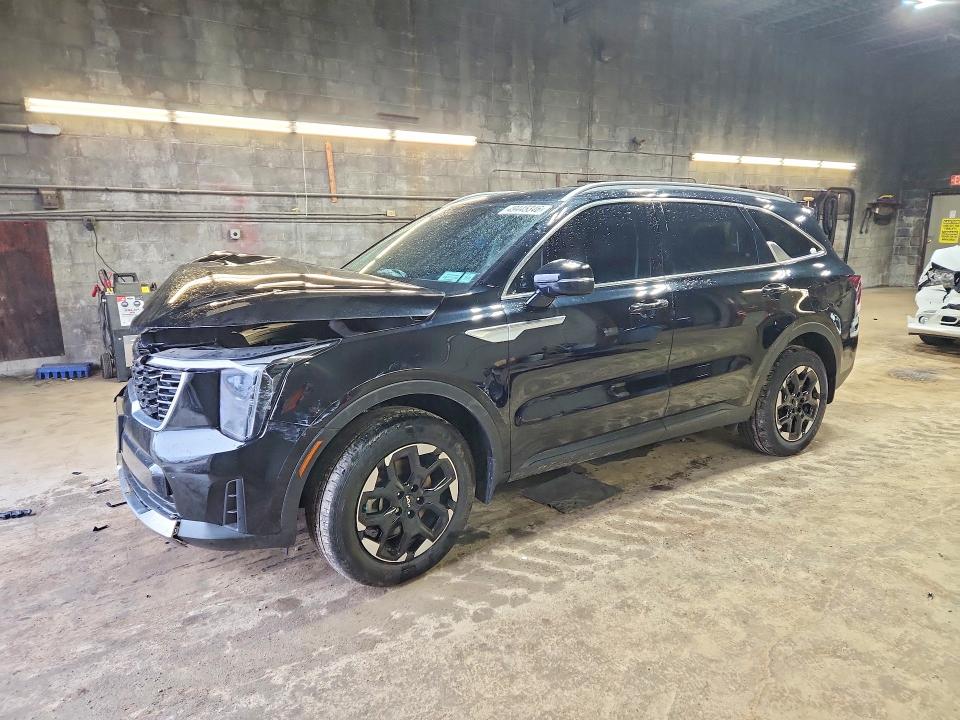 2025 Kia Sorento VIN 5XYRLDJC5SG331068 COPART salvage auction — FRONT END, Ny - Mv-907A Salvage Certificate, sold $9,200 on 2026-07-20 (photo 1)