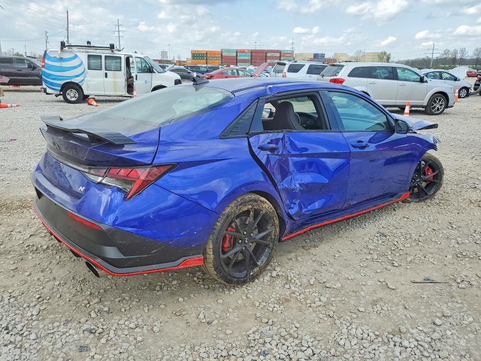 2026 Hyundai Elantra VIN KMHLW4DK4TU037415 COPART salvage auction — FRONT END, Id - Salvage Certificate Of Title, sold $3,750 on 2026-07-10 (photo 3)