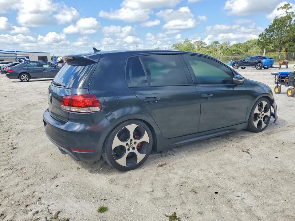 2010 Volkswagen Gti VIN WVWGV7AJXAW313569 COPART salvage auction — FRONT END, FL - CERT OF TITLE SLVG REBUILDABLE, sold $900 on 2026-07-15 (photo 3)