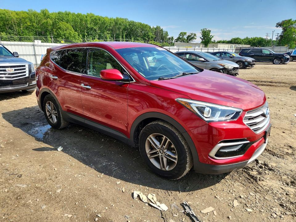 2017 Hyundai VIN 5XYZT3LB5HG435907 COPART salvage auction — REAR END, Va - Cert Of Title - Salvage, sold $2,300 on 2026-07-28 (photo 4)