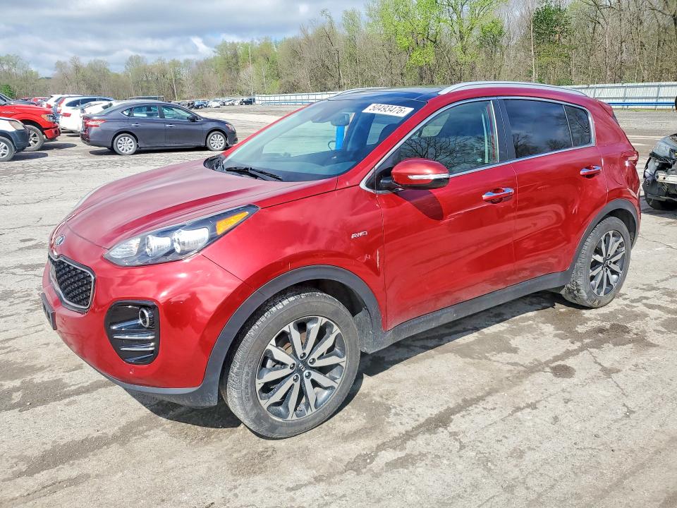 2017 Kia Sportage VIN KNDPNCACXH7152235 COPART salvage auction — SIDE, Oh - Certificate Of Title, sold $2,750 on 2026-07-16 (photo 1)