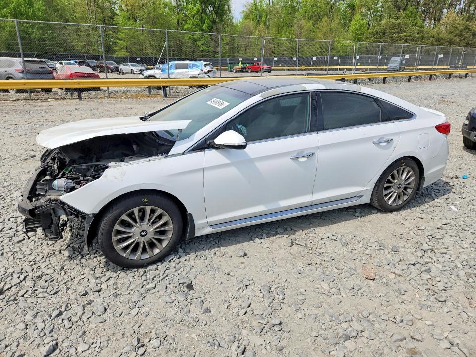 2015 Hyundai Sonata VIN 5NPE34AF3FH013067 COPART salvage auction — FRONT END, Md - Cert Of Salvage > 75% Damage, sold $1,200 on 2026-07-02 (photo 1)