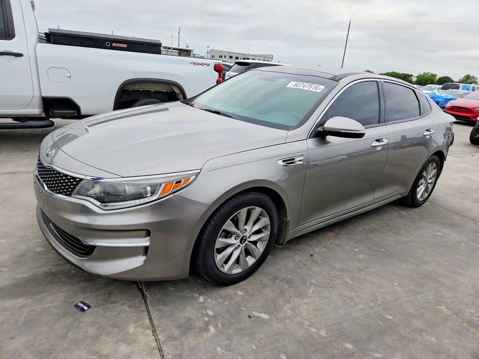 2018 Kia Optima VIN 5XXGU4L33JG242541 COPART salvage auction — REAR END, Tx - Salvage Vehicle Title, sold $3,250 on 2026-07-02 (photo 1)