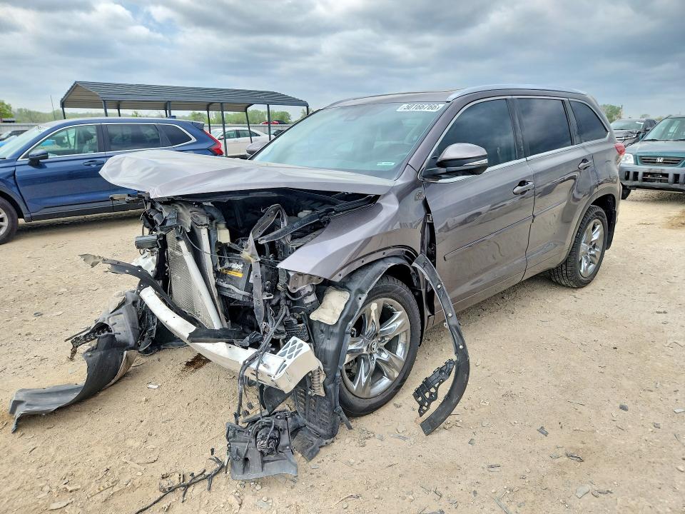 2019 Toyota Highlander VIN 5TDDZRFH4KS959930 COPART salvage auction — FRONT END, Mo - Salvage Certificate Of Title, sold $6,900 on 2026-07-07 (photo 1)