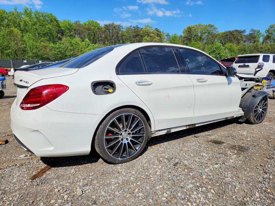 2016 Mercedes-benz C-klasse amg VIN 55SWF6EB3GU142035 COPART salvage auction — ALL OVER, Md - Cert Of Salvage > 75% Damage, sold $7,100 on 2026-07-17 (photo 3)