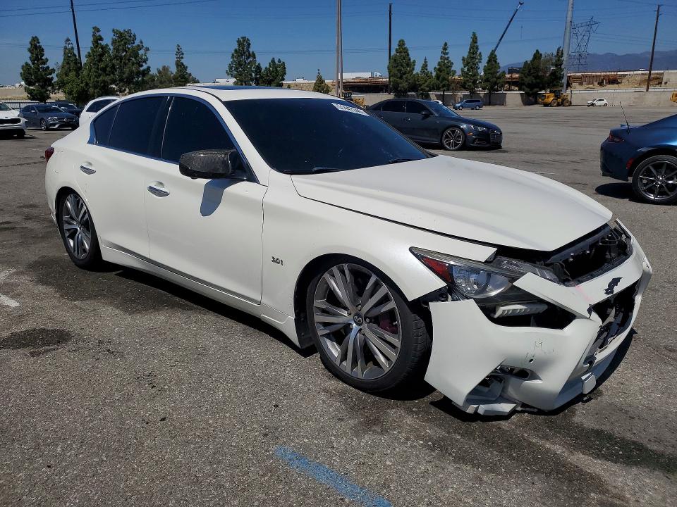 2019 Infiniti Q50 VIN JN1EV7AR1KM553333 COPART salvage auction — UNDERCARRIAGE, Ca - Salvage Certificate, sold $5,300 on 2026-07-07 (photo 4)