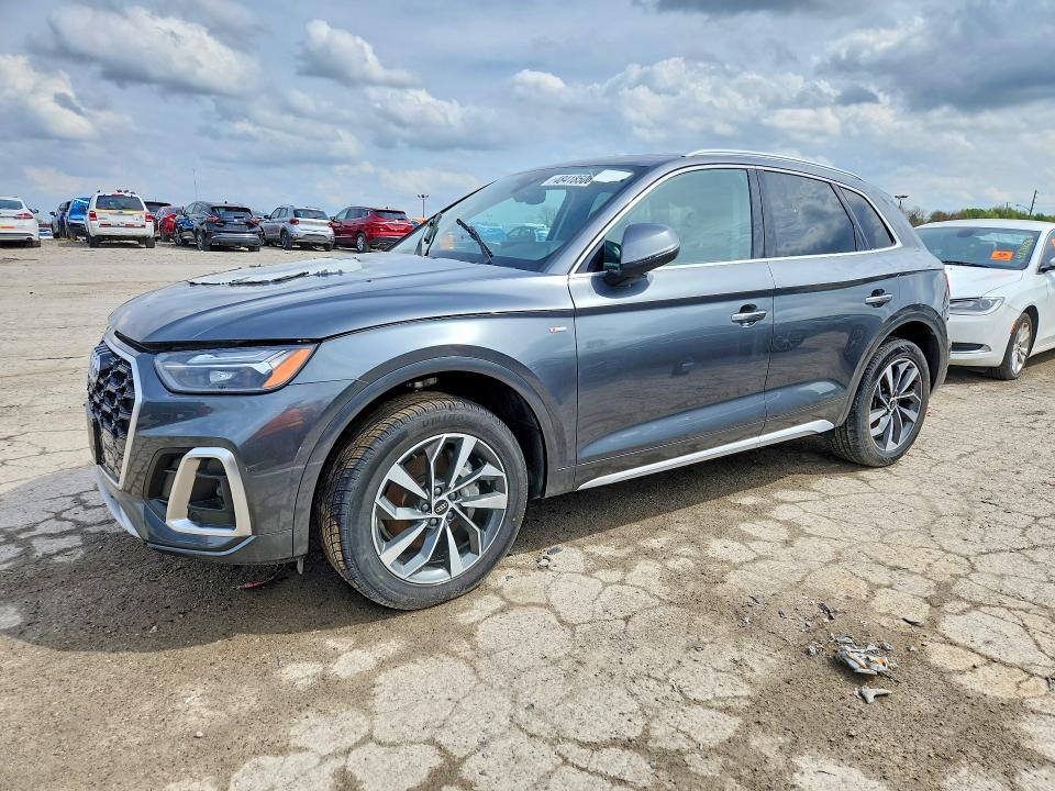2023 Audi Q5 VIN WA1EAAFY8P2055732 COPART salvage auction — Burn Engine, Fl - Cert Of Title Slvg Rebuildable, sold $9,300 on 2026-07-24 (photo 1)