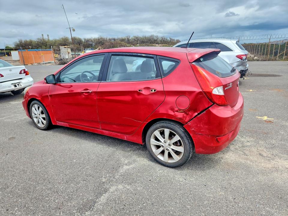2013 Hyundai Accent VIN KMHCU5AE3DU078596 COPART salvage auction — REAR END, Hi - Certificate Of Salvage, sold $25 on 2026-07-27 (photo 2)