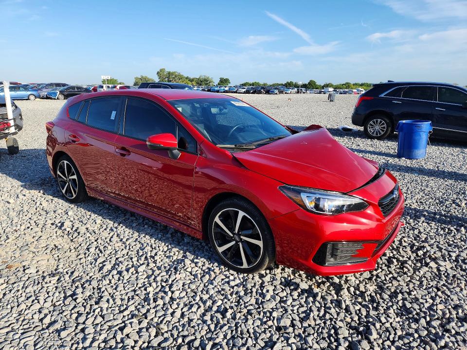 2023 Subaru Impreza VIN 4S3GTAL66P3720715 COPART salvage auction — FRONT END, Fl - Certificate Of Destruction, sold $6,000 on 2026-07-08 (photo 4)