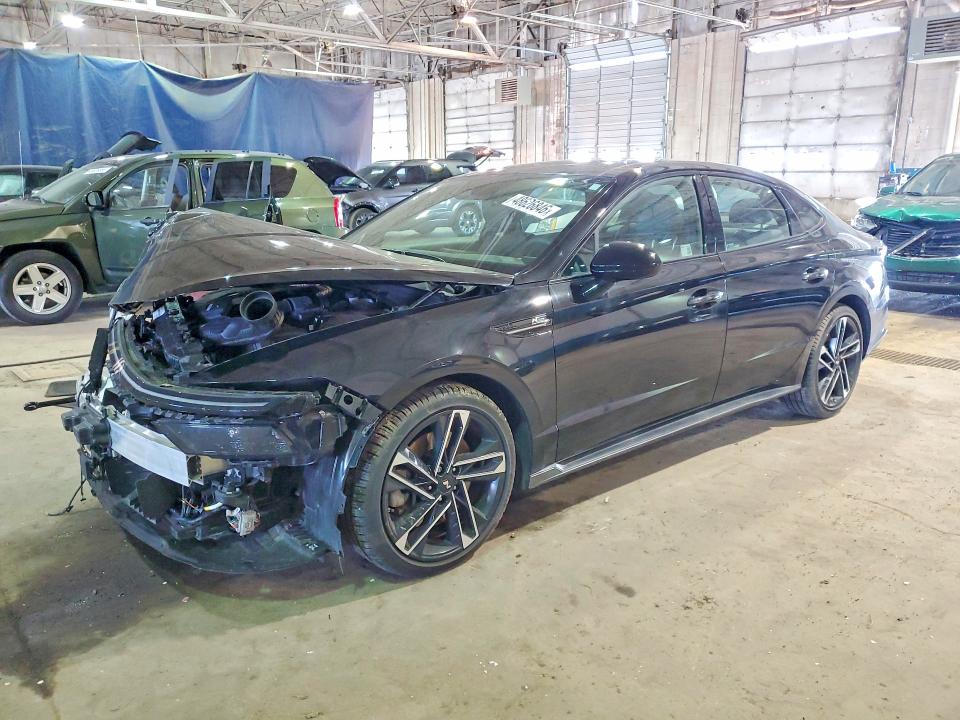 2025 Hyundai Sonata VIN KMHL54JC6SA496347 COPART salvage auction — FRONT END, Mi - Scrap Certificate Of Title, sold $6,200 on 2026-07-05 (photo 1)