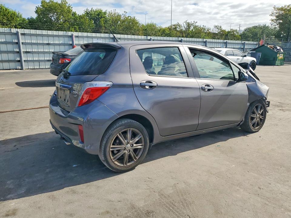 2014 Toyota Yaris VIN JTDKTUD34ED581420 COPART salvage auction — FRONT END, Fl - Cert Of Title Slvg Rebuildable, sold $700 on 2026-07-27 (photo 3)