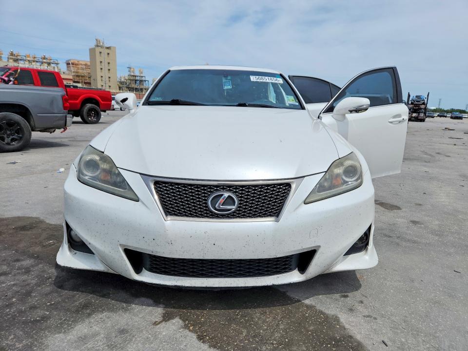 2012 Lexus Is VIN JTHBF5C20C5163576 COPART salvage auction — FRONT END, LA, sold $900 on 2026-07-15 (photo 5)