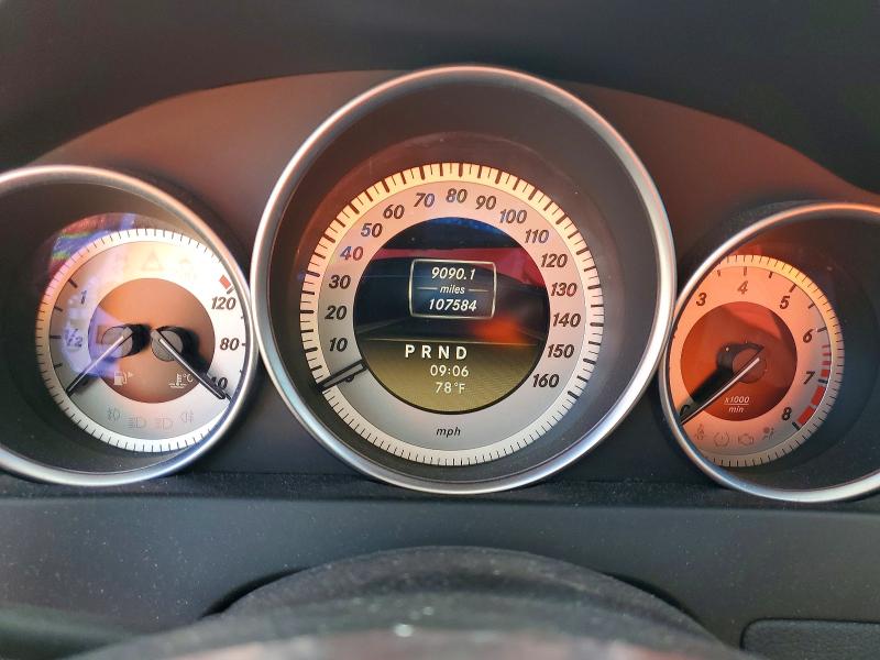 2012 Mercedes-benz C-klasse VIN WDDGF4HB1CR236222 COPART salvage auction — REAR END, Fl - Cert Of Title Slvg Rebuildable, sold $650 on 2026-08-03 (photo 9)