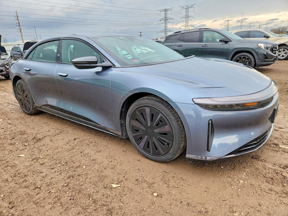 2025 Lucid Air VIN 50EA1TEA6SA002087 COPART salvage auction — FRONT END, Il - Salvage Certificate, sold $13,700 on 2026-07-16 (photo 4)