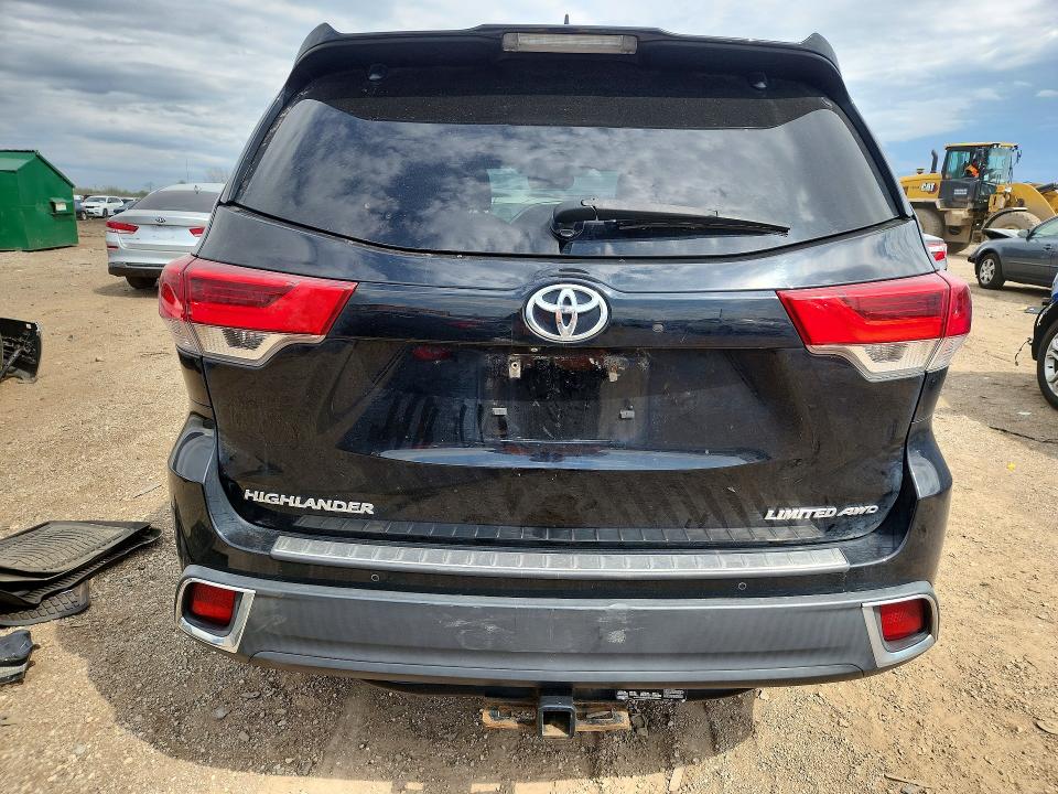 2017 Toyota Highlander VIN 5TDDZRFH2HS447091 COPART salvage auction — FRONT END, Il - Salvage Certificate, sold $9,400 on 2026-07-07 (photo 6)