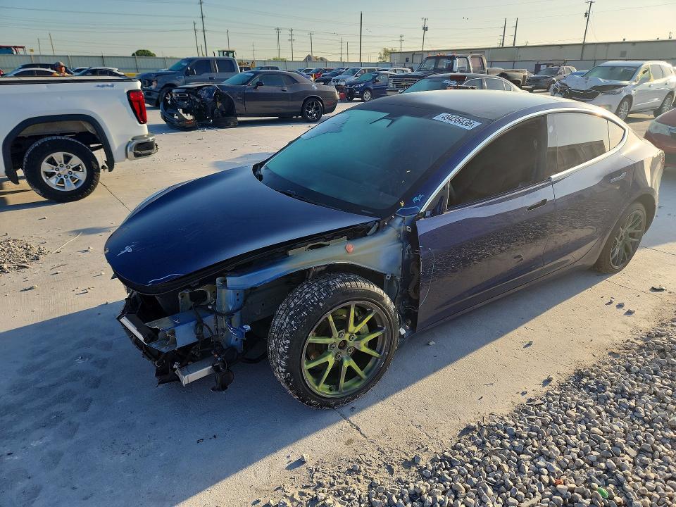 2020 Tesla Model 3 VIN 5YJ3E1EB5LF617625 COPART salvage auction — SIDE, Tx - Certificate Of Title, sold $175 on 2026-07-28 (photo 1)