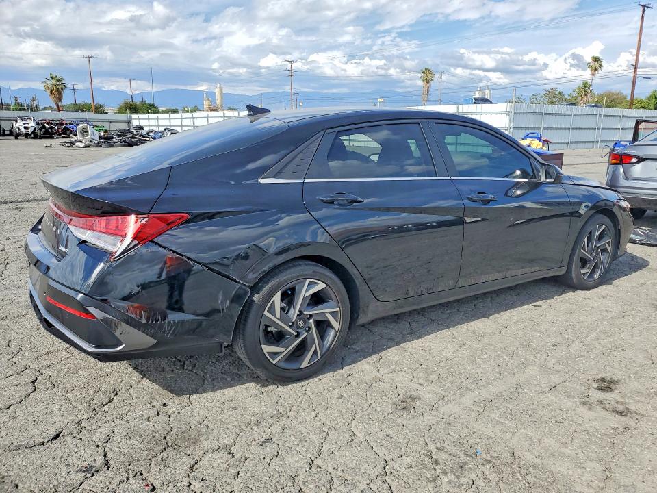 2024 Hyundai Elantra VIN KMHLP4DG9RU677251 COPART salvage auction — REAR END, Ca - Salvage Certificate, sold $1,600 on 2026-07-23 (photo 3)