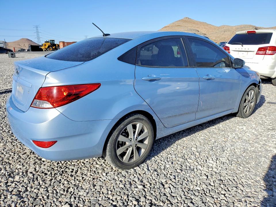 2012 Hyundai Accent VIN KMHCU4AE6CU075829 COPART salvage auction — FRONT END, Nv - Salvage Title, sold $850 on 2026-07-06 (photo 3)
