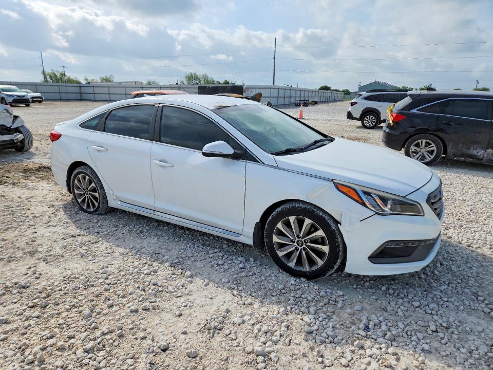2015 Hyundai Sonata VIN 5NPE34AFXFH080734 COPART salvage auction — FRONT END, Tx - Cert Of Title-Rebuilt Salvage, sold $1,900 on 2026-07-02 (photo 4)