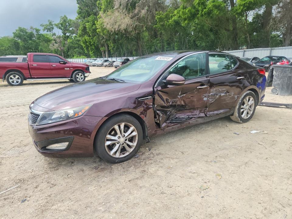 2013 Kia Optima VIN 5XXGN4A7XDG227316 COPART salvage auction — SIDE, FL - CERT OF TITLE SLVG REBUILDABLE, sold $625 on 2026-07-27 (photo 1)
