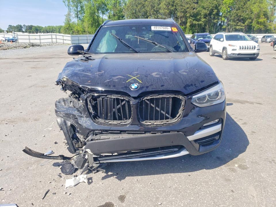 2018 BMW X3 VIN 5UXTR9C54JLD89550 COPART salvage auction — FRONT END, Nc - Salvage Certificate Of Title, sold $425 on 2026-07-28 (photo 5)