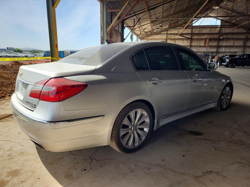 2012 Hyundai Genesis VIN KMHGC4DHXCU187642 COPART salvage auction — SIDE, Az - Cert Of Title - Salvage, sold $3,000 on 2026-07-29 (photo 3)