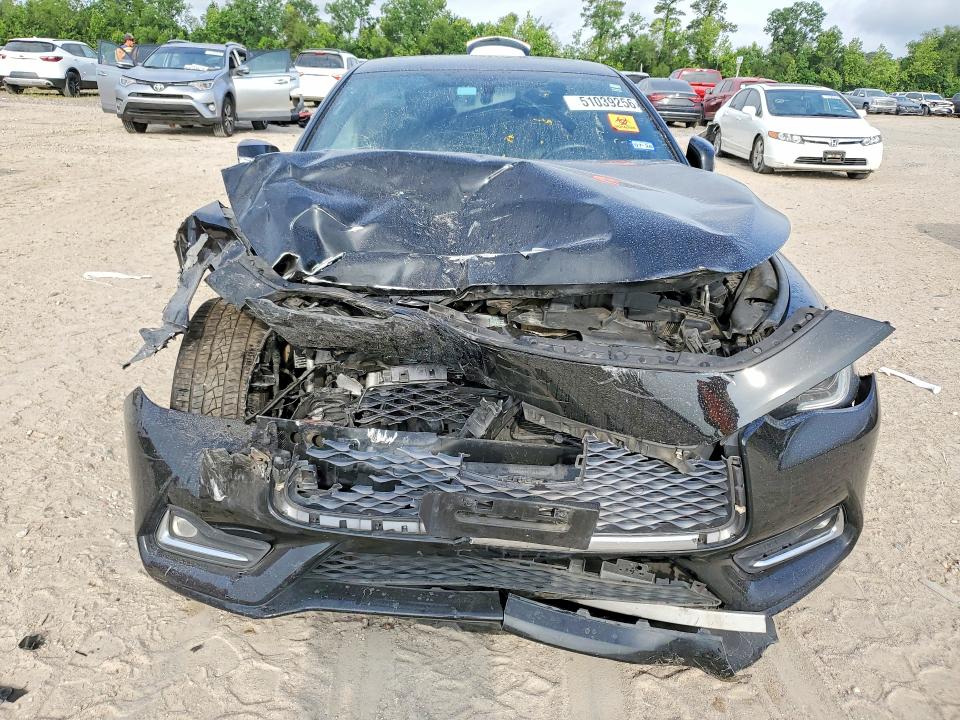2018 Infiniti VIN JN1EV7EL5JM392750 COPART salvage auction — FRONT END, Tx - Salvage Vehicle Title, sold $2,600 on 2026-07-10 (photo 5)