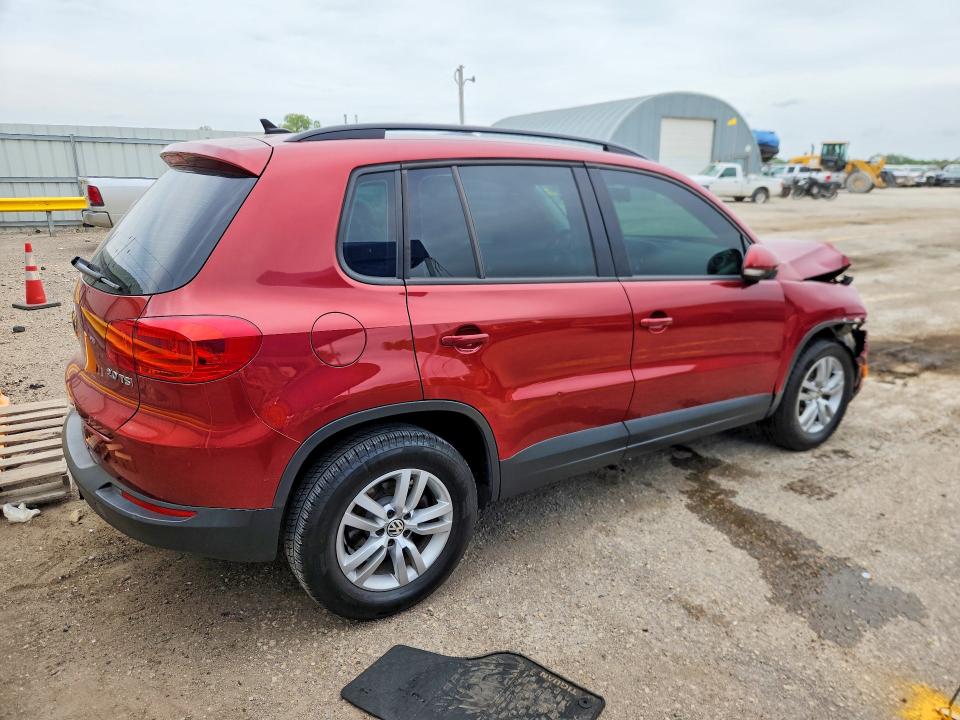 2015 Volkswagen Tiguan VIN WVGAV7AX7FW111334 COPART salvage auction — FRONT END, Ks - Cert Of Title-Salvage, sold $775 on 2026-07-27 (photo 3)
