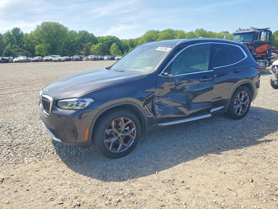 2022 BMW X3 VIN WBX57DP04NN169868 COPART salvage auction — SIDE, Ar - Cert Of Title-Salvage, sold $17,700 on 2026-07-08 (photo 1)