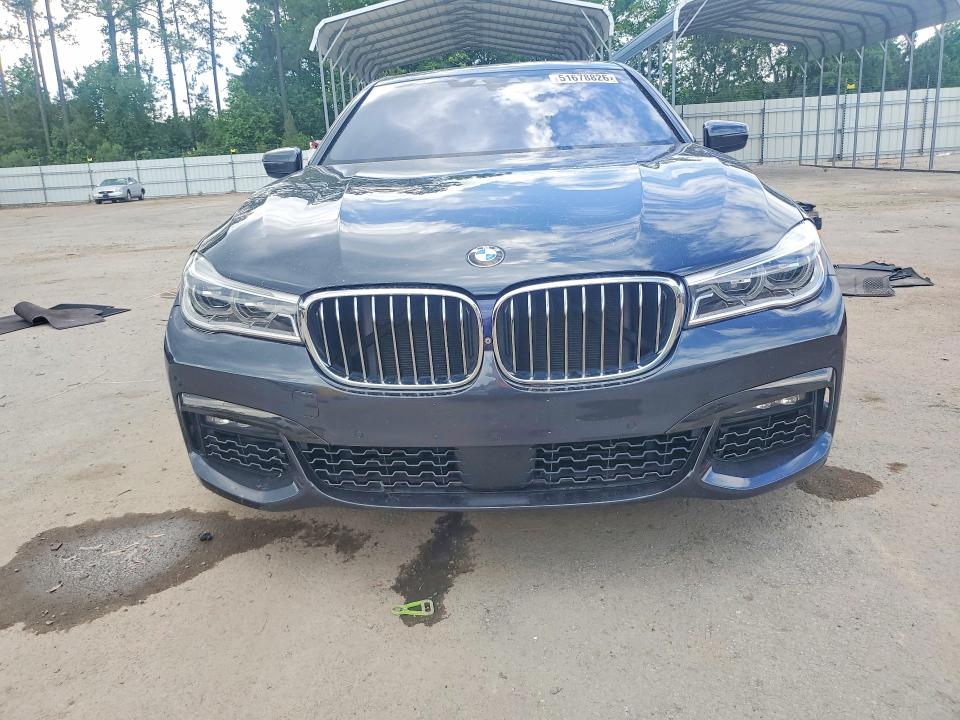 2018 BMW 7er VIN WBA7B0C57JG527278 COPART salvage auction — REAR END, Sc - Cert Of Title-Salvage, sold $8,100 on 2026-07-06 (photo 5)