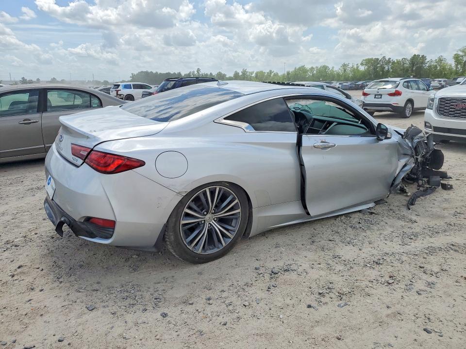2017 Infiniti Q60 VIN JN1EV7EK3HM364446 COPART salvage auction — FRONT END, Tx - Salvage Vehicle Title, sold $2,400 on 2026-07-21 (photo 3)