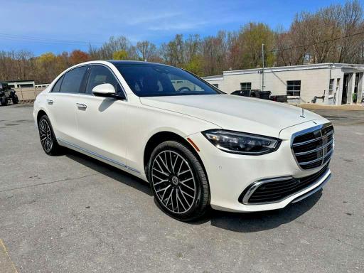 2022 Mercedes-benz S-klasse VIN W1K6G7GB3NA112840 COPART salvage auction — MINOR DENT/SCRATCHES, Va - Certificate Of Title, sold $54,500 on 2026-07-29 (photo 4)
