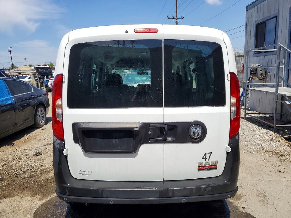 2021 Ram Promaster city VIN ZFBHRFAB2M6V75900 COPART salvage auction — FRONT END, Ca - Salvage Certificate, sold $3,150 on 2026-07-16 (photo 6)