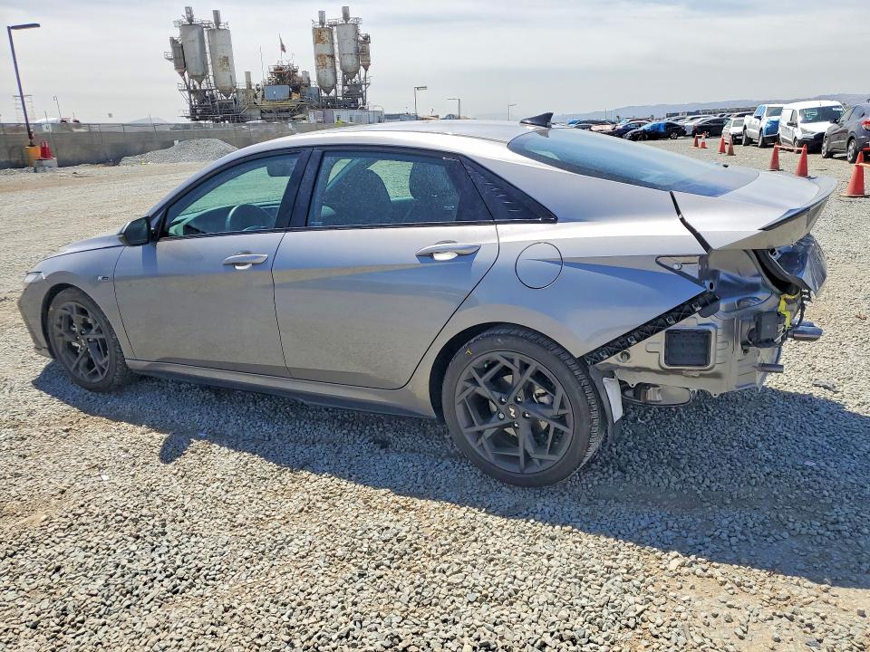 2025 Hyundai Elantra VIN KMHLR4DF0SU996142 COPART salvage auction — REAR END, Ca - Salvage Certificate, sold $8,600 on 2026-07-24 (photo 2)