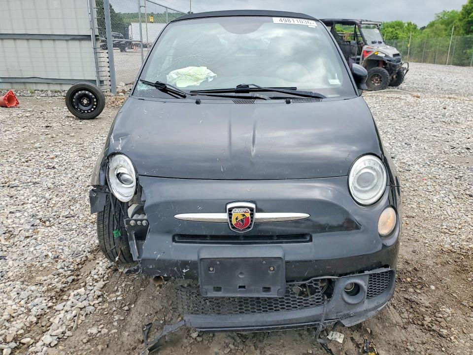 2013 Fiat 500 VIN 3C3CFFJH1DT672245 COPART salvage auction — FRONT END, Salvage Title, sold $100 on 2026-08-03 (photo 5)