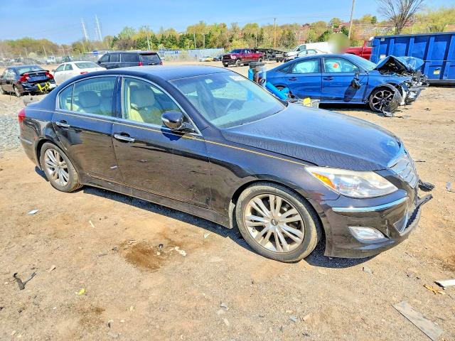 2014 Hyundai Genesis VIN KMHGC4DDXEU260329 COPART salvage auction — FRONT END, Md - Cert Of Salvage > 75% Damage, sold $900 on 2026-07-30 (photo 4)