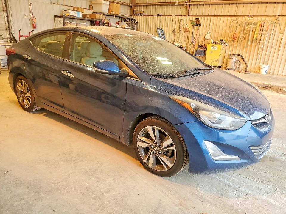 2015 Hyundai VIN KMHDH4AE0FU252212 COPART salvage auction — WATER/FLOOD, TX, sold $150 on 2026-07-24 (photo 4)